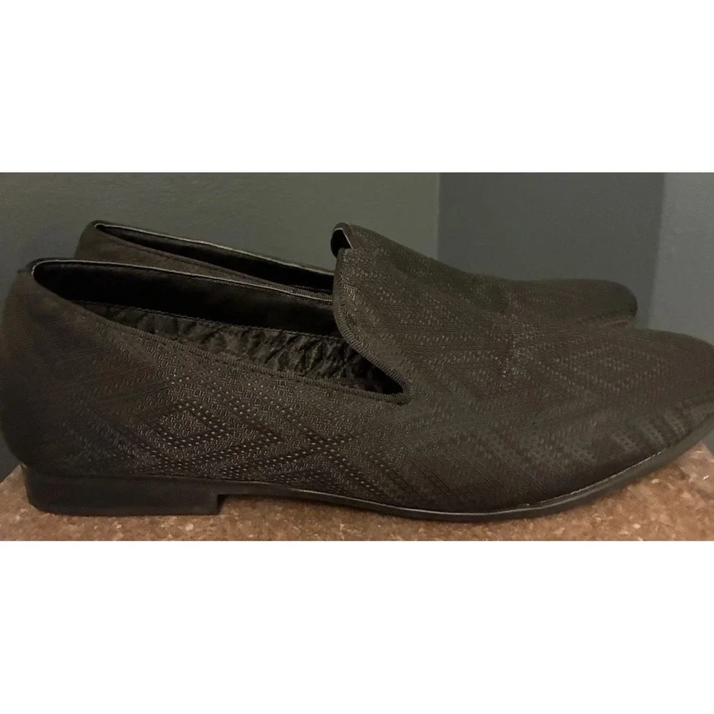 Steve Madden Men's Black Chevron Loafers‎ Size 11